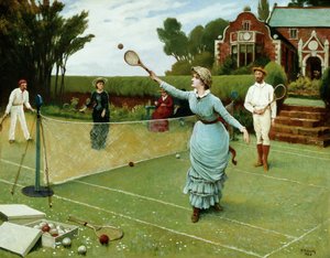 Jugadores de Tenis, 1885