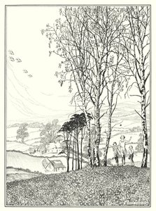 Abril (litografía) de Horace J. Knowles