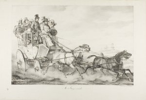 Una diligencia de Emile Jean Horace Vernet
