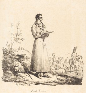 Carle Vernet, de cuerpo entero de Emile Jean Horace Vernet
