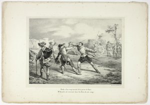 Finalmente, con un golpe fatal, le atravesó el costado... de Horace Vernet