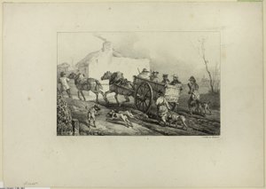 Cazadores de Emile Jean Horace Vernet