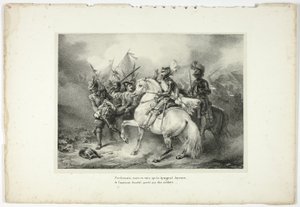 Ordené, pero en vano, que Joyeuse fuera perdonada... de Horace Vernet