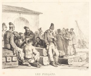 Los forzados (Los Convictos) de Emile Jean Horace Vernet