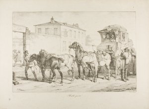 Carruaje de correo de Emile Jean Horace Vernet