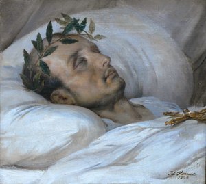 Napoleón en su lecho de muerte, 5 de mayo de 1821, 1821 de Emile Jean Horace Vernet