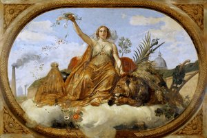 Techo de la Paz, pintura en la Salle des Pas perdus