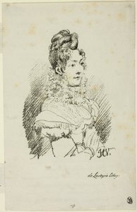 Retrato de Madame Perregaux de Emile Jean Horace Vernet