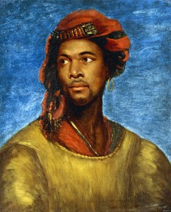 Retrato de un moro con turbante rojo