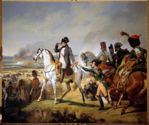 La batalla de Wagram el 6 de julio de Emile Jean Horace Vernet
