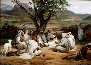 El Parlamentario y el Consejo de Jefes Árabes de Emile Jean Horace Vernet