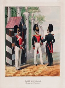 El Regimiento de la Guardia de Vida Semenovsky, Primer cuarto del siglo XIX de Emile Jean Horace Vernet