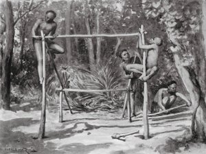 El amanecer de la vida, construyendo un hogar (litografía) de Horace van Ruith