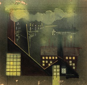 Industria de noche, ca. 1940 de Horatio C. Forjohn