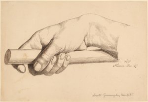 Mano derecha sosteniendo una varilla corta de Horatio Greenough
