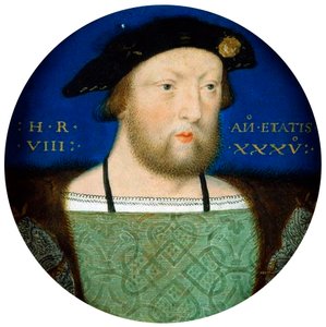 Retrato del Rey Enrique VIII de Inglaterra, c. 1525 de Lucas Horenbout or Hornebault