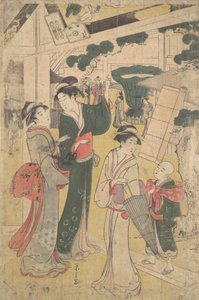 Grupo de mujeres de Hosoda Eishi