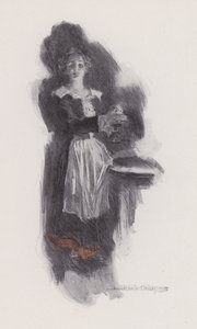 Ilustración de Evangeline, A Tale of Arcadie, de Henry Wadsworth Longfellow (litografía) de Howard Chandler (after) Christy