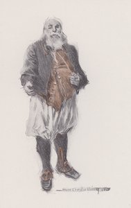 Ilustración de Evangeline, A Tale of Arcadie, de Henry Wadsworth Longfellow (litografía) de Howard Chandler (after) Christy