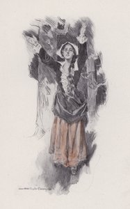 Ilustración de Evangeline, A Tale of Arcadie, de Henry Wadsworth Longfellow (litografía) de Howard Chandler (after) Christy