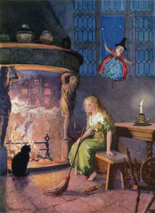 Cenicienta (litografía en color) de Howard Davie