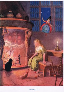 Cenicienta, ilustración de "Madame Tussauds" (litografía en color)