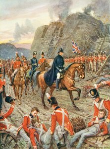 El Duque de Wellington (1769-1852) en el sitio de Badajos de Howard Davie