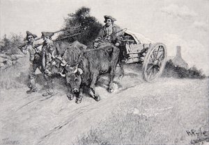 Llevando la pólvora a Bunker Hill de Howard Pyle