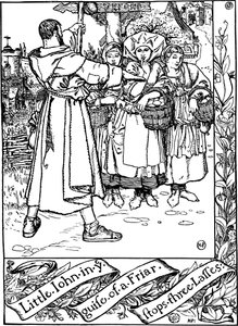 Ilustración del libro Las Alegres Aventuras de Robin Hood, por Howard Pyle, 1883 de Howard Pyle