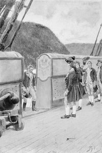 La fuga de Arnold en el bergantín británico 
