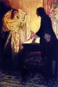 El encuentro con la hija del Capitán Keith. Ilustración del “Libro de piratas, bucaneros y cimarrones del Mar Caribe” de Howard Pyle de Howard Pyle
