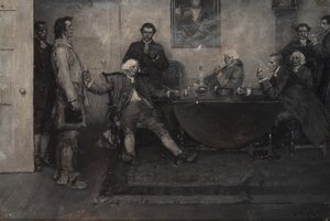 "Este es Enoch Wade, caballeros", dijo el Baronet... de Howard Pyle