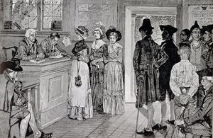Mujeres en las Urnas en Nueva Jersey, ilustración de 