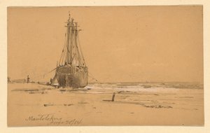 En la playa en Mantoloking de Howard Russell Butler