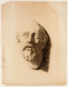 Dibujo de molde de cabeza masculina de Howard Russell Butler