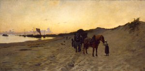 Los recolectores de algas, 1886 de Howard Russell Butler