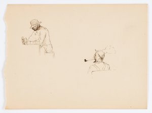 Sin título (Dos dibujos de hombres) de Howard Russell Butler