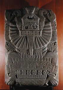 Tlaltecuhtli, periodo posclásico (900-1521) de Huaxtec Huaxtec