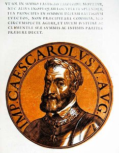 Retrato medallón de Carlos V, Emperador del Sacro Imperio Romano
