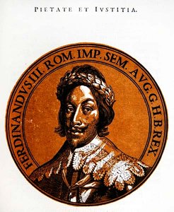 Retrato en medallón de Fernando III, Emperador del Sacro Imperio Romano