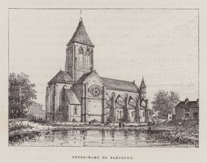 Notre-Dame De Blecourt (grabado) de Hubert Clerget