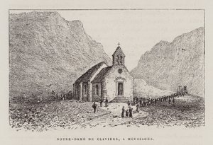 Notre-Dame De Claviers, A Moussages (grabado) de Hubert Clerget
