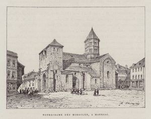 Notre-Dame Des Miracles, A Mauriac (grabado) de Hubert Clerget
