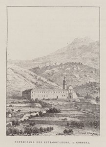 Notre-Dame Des Sept-Douleurs, A Corbara (grabado) de Hubert Clerget