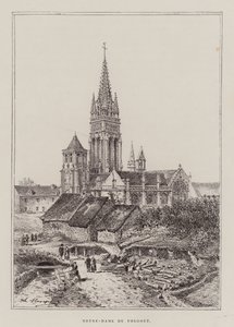 Notre-Dame Du Folgoet (grabado) de Hubert Clerget