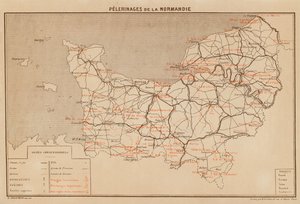 Pelerinages De La Normandie (litografía en color)