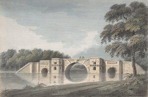 Puente en el Palacio de Blenheim (recto), Catedral de York (verso)