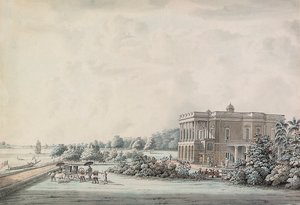 Casa de jardín de Lady Teignmouth en las orillas del Hooghly, Calcuta, después de 1797