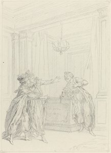 Calmine, quel objet vient Effrayer ma vue? de Hubert Francois Gravelot