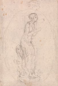 Diseño para un medallón: Figura de mujer